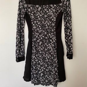 Long sleeve mini dress